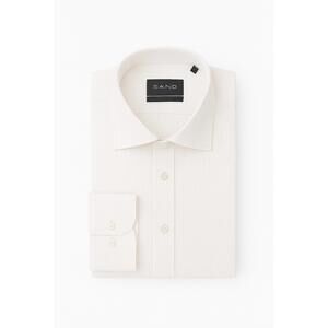 NEW SAND men seersucker state soft long sleeve shirt in white